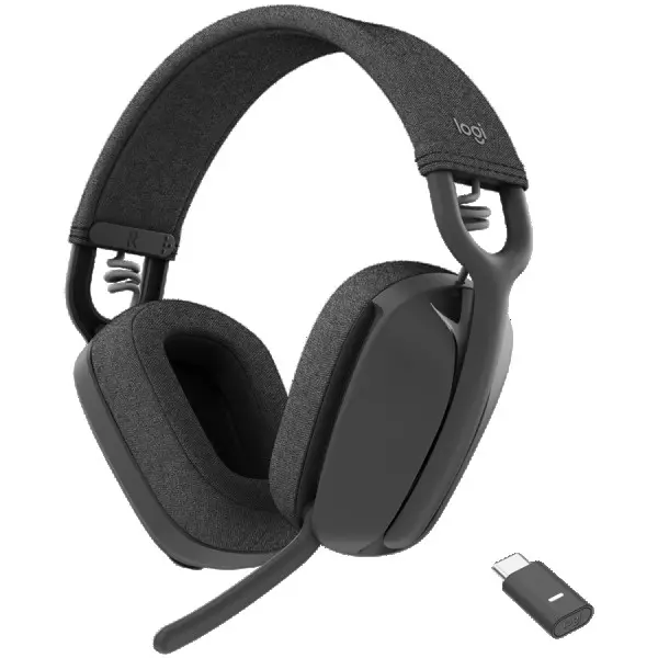 Logitech - Zone Vibe Wireless UC Headset - Graphite ( 981-001199 ) 