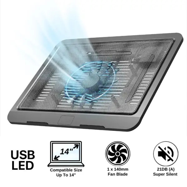 Cooler za laptop Mikuso NCP-063