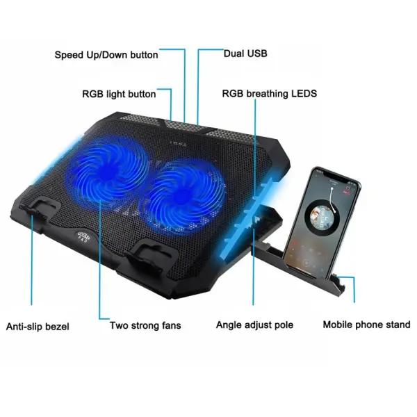 Cooler za laptop RGB S900