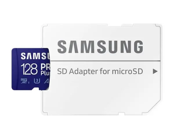 SAMSUNG Memorijska kartica PRO PLUS MicroSDXC 128GB U3 Blue + SDXC Adapter MB-MD128SA