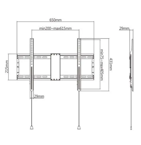 Nosač za TV fiksni Gembird WM-80F-01 37''-80''