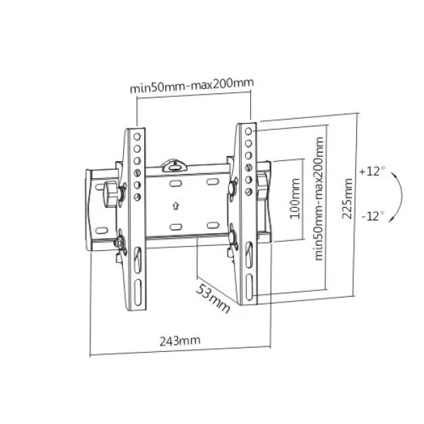 Nosač za TV podesivi Gembird WM-42T-02 23''-42''