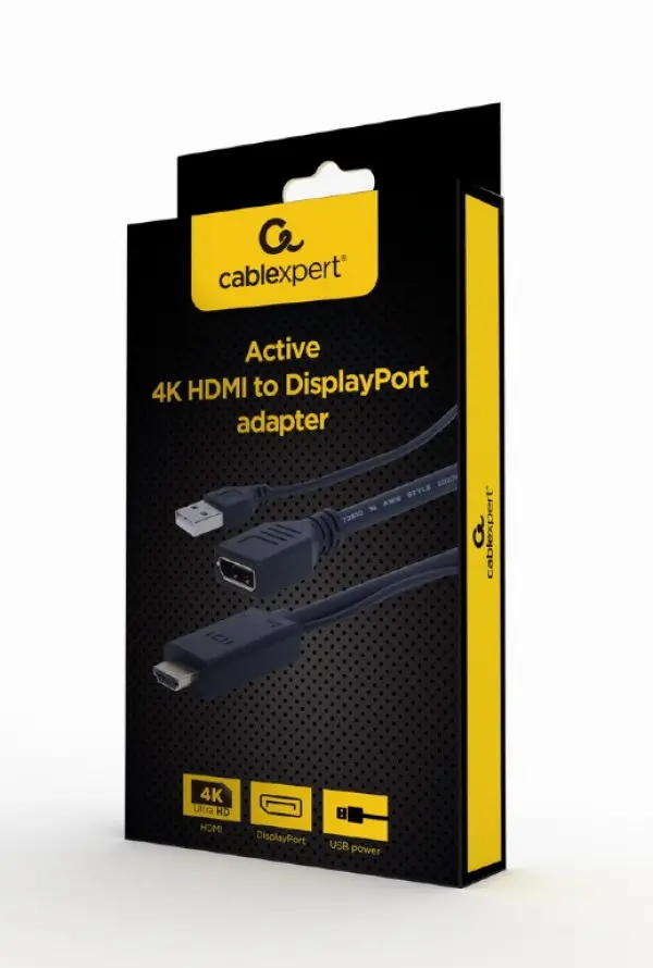 A-HDMIM-DPF-01 Gembird Active 4K HDMI to DisplayPort adapter, black (2)