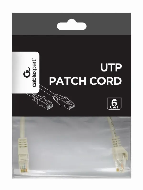 LAN UTP-kabl patch Cablexpert  PP6U-0.25M Cat6 0,25m