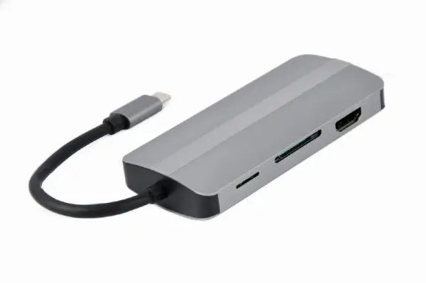 Docking station Cablexpert A-CM-COMBO8-02 USB-C - HDMIVGA2xUSBPDCDAudio