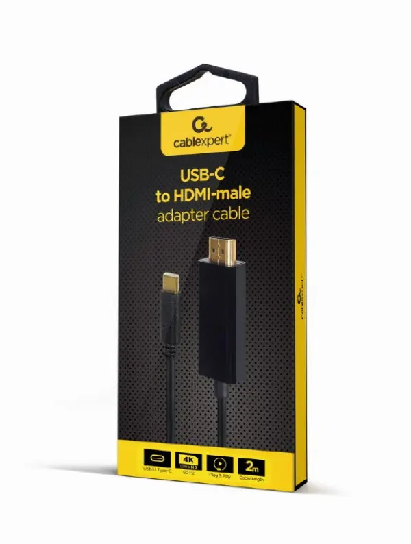 Kabl Cablexpert A-CM-HDMIM-02 USB-C - HDMI 2m 4K60Hz