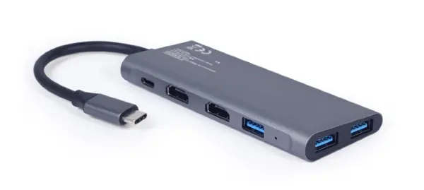 Docking station Cablexpert A-CM-COMBO3-01 USB-C - 2xHDMI3xUSB 3.0PD
