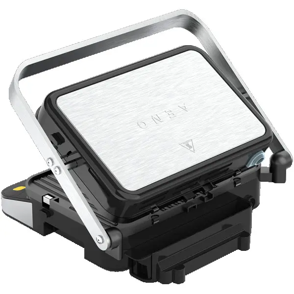 AENO Electric Grill EG1: 2000W, 3 heating modes - Upper Grill, Lower Grill, Both Grills  Defrost, Max opening angle -180°, Temperature regu