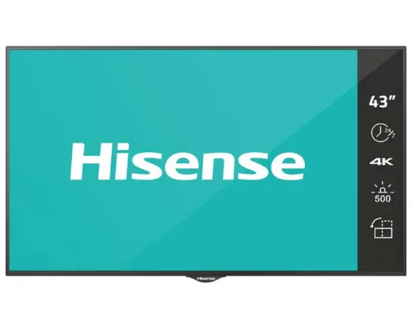 HISENSE 43'' 43BM66AE 4K UHD Digital Signage Display - 247 Operation