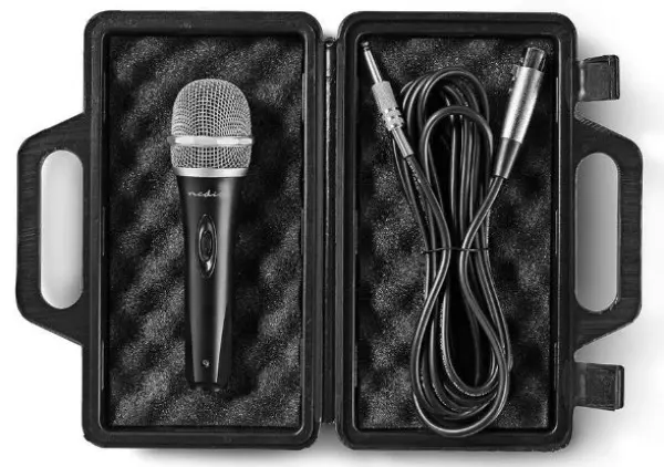 MPWD50CBK Karaoke mikrofon, 6.35mm -72dB+, Sensitivity, 50Hz-15kHz, 5.0m + Kofer