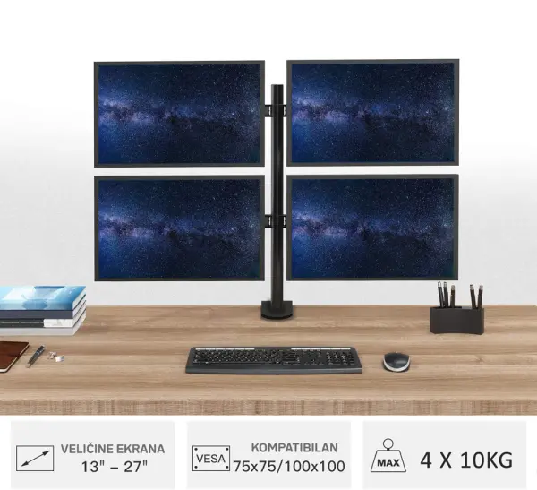 Nosac za cetiri monitora