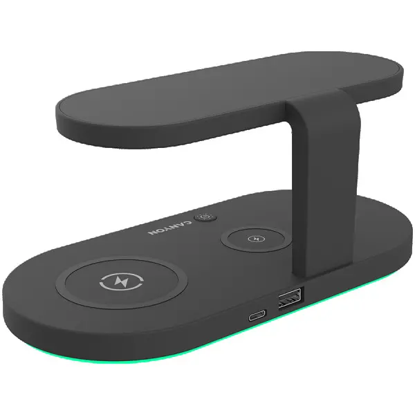 CANYON WS-501 5in1 Wireless charger, with UV sterilizer, with touch button for Running water light, Input QC36W or PD30W, Output 15W10W7.5W