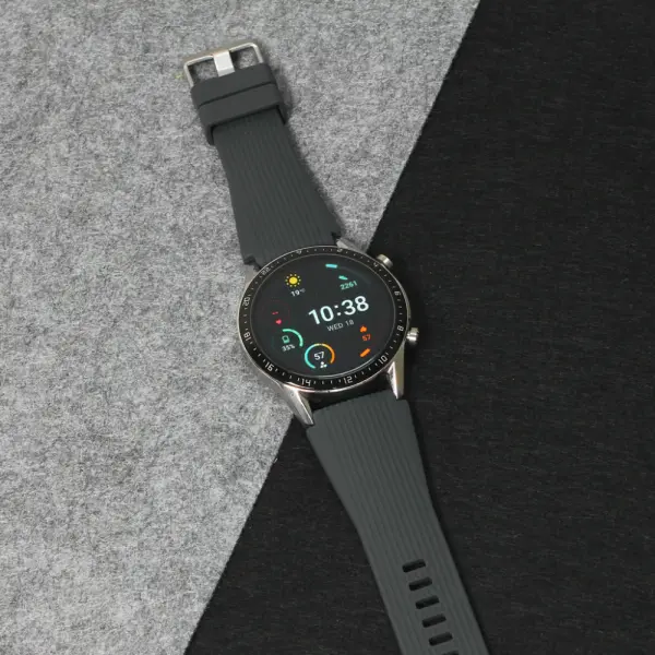 Narukvica relief za smart watch 22mm tamno siva