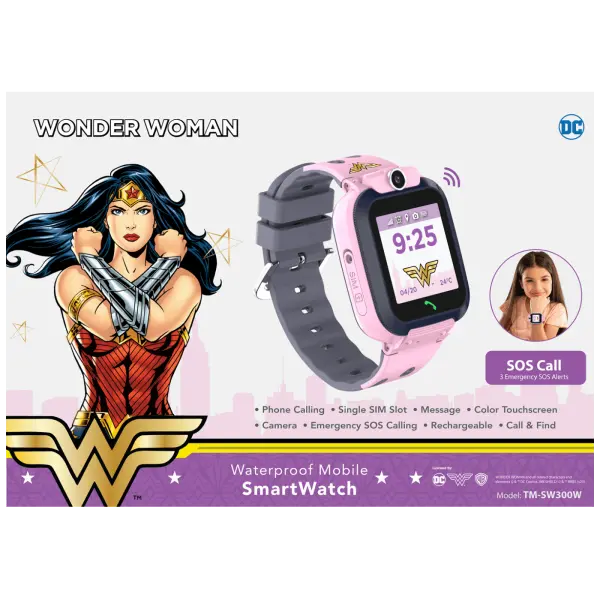 Pametni sat, WONDER WOMAN, SOS tipka, slot za SIM card