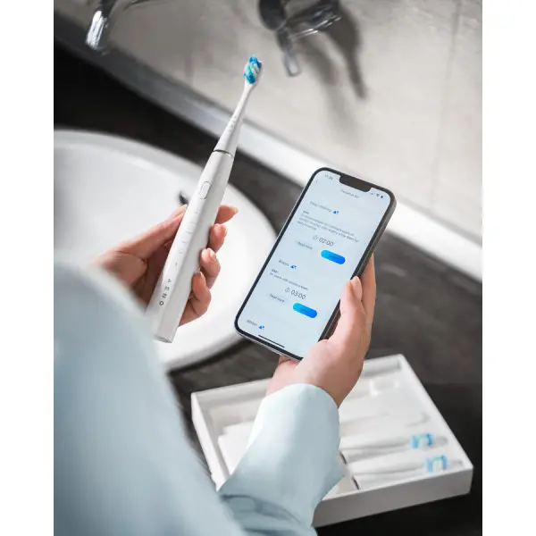 AENO SMART Sonic Electric toothbrush, DB1S: White, 4modes + smart, wireless charging, 46000rpm, 40 days without charging, IPX7 ( ADB0001S )