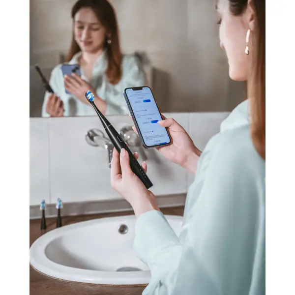 AENO SMART Sonic Electric toothbrush, DB2S: Black, 4modes + smart, wireless charging, 46000rpm, 40 days without charging, IPX7 ( ADB0002S )