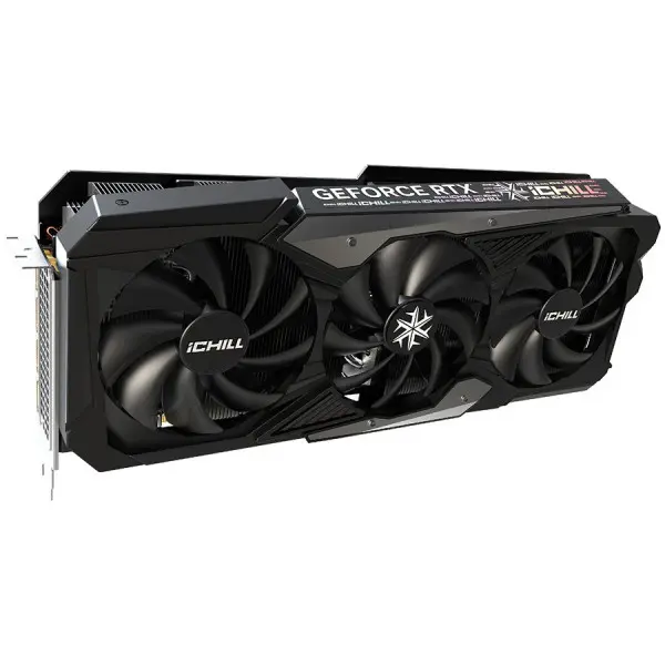 INNO3D NVIDIA Video Card RTX 4070Ti iChill X3 12GB GDDR6X 192 bit, 2550 MHz  21 Gbps, 3x DP, HDMI, 3 fan, 3 slot ( C407T3-126XX-186148H ) 