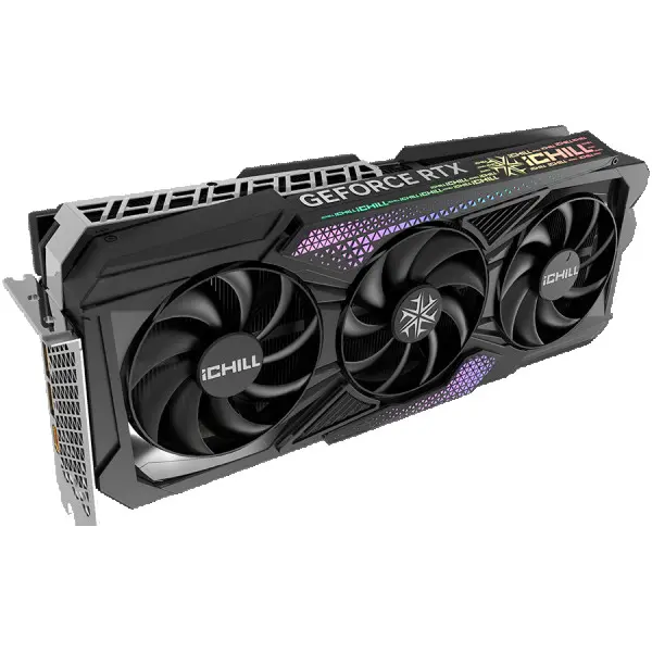 INNO3D NVIDIA Video Card RTX 4090 iChill X3 24GB GDDR6X 384-bit, 2580MHz  21Gbps, 3x DP, 1x HDMI, 3fans ( C40903-246XX-1833VA47 ) 
