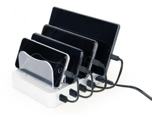 x-EG-U4C4A-01 Gembird 4-port USB punjac za istovremeno punjenje 4 uredjaja, 4.1 A, 20W