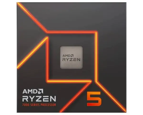 AMD Ryzen 5 7600 (AM5) Processor (PIB) with Wraith Stealth Cooler and Radeon Graphics ( 100-100001015BOX ) 