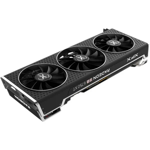 XFX AMD Video Card Radeon RX-6750XT Quick 12GB GDDR6 192bit, 2600MHz  16Gbps, 3xDP, 1x HDMI, 3 fan, 2.6 slot ( RX-675XYJFDP ) 