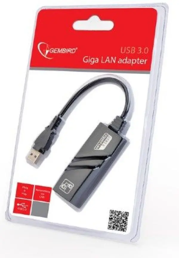 NIC-U3-02 Gembird USB 3.0 to Fast Ethernet LAN adapter 10/100/1000 
