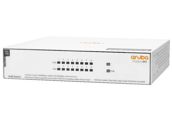 Switch Aruba Instant On 1430 8G Class4 PoE 64W' ( 'R8R46A' ) 