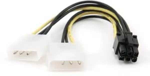 Kabl Wiretek 2x4Pin MALE na 6Pin PCIEx FEMALE 