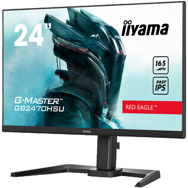 IIYAMA Monitor 24'' ETE Fast IPS Gaming, G-Master Red Eagle, FreeSync Premium, 1920x1080@165Hz, 250cdm˛, 1100:1, HDMI, DisplayPort, 0,8ms (M