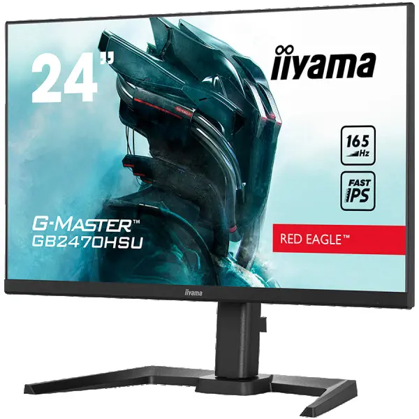 IIYAMA Monitor 24'' ETE Fast IPS Gaming, G-Master Red Eagle, FreeSync Premium, 1920x1080@165Hz, 250cdm˛, 1100:1, HDMI, DisplayPort, 0,8ms (M
