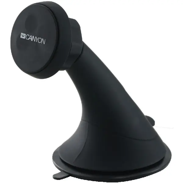 Canyon CH-6 Car Holder for Smartphones,magnetic suction function ,with 2 plates(rectanglecircle), black ,97*67.5*107mm 0.068kg ( CNE-CCHM6 