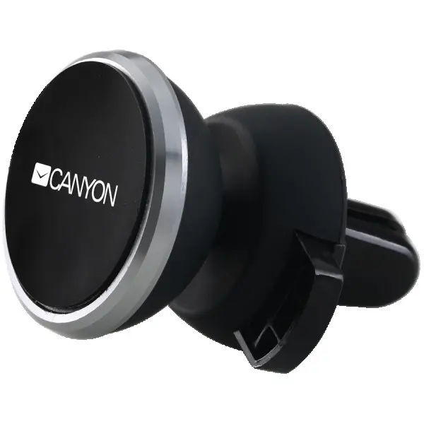 Canyon CH-4 Car Holder for Smartphones,magnetic suction function ,with 2 plates(rectanglecircle), black ,40*35*50mm 0.033kg ( CNE-CCHM4 ) 