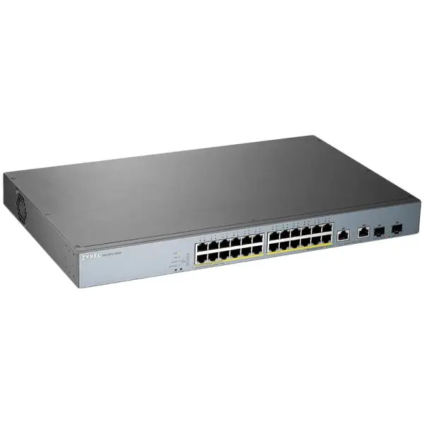Zyxel GS1350-26HP, 26 Port managed CCTV PoE switch, long range, 375W ( GS1350-26HP-EU0101F ) 