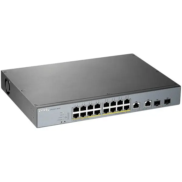 Zyxel GS1350-18HP, 18 Port managed CCTV PoE switch, long range, 250W ( GS1350-18HP-EU0101F ) 