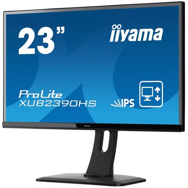 Monitor 23 Iiyama ProLite XUB2390HS-B1 black IPS LED 5ms 16:9 DVI HDMI MM Mat HAS Pivot 250cd ( XUB2390HS-B1 ) 
