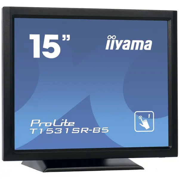 15'' Resistive Touch, 1024x768, Speakers, VGA, DisplayPort, HDMI, 300cdm˛ (with touch), 700:1, 8ms, USB Interface, Built-In Power Adapter ( 