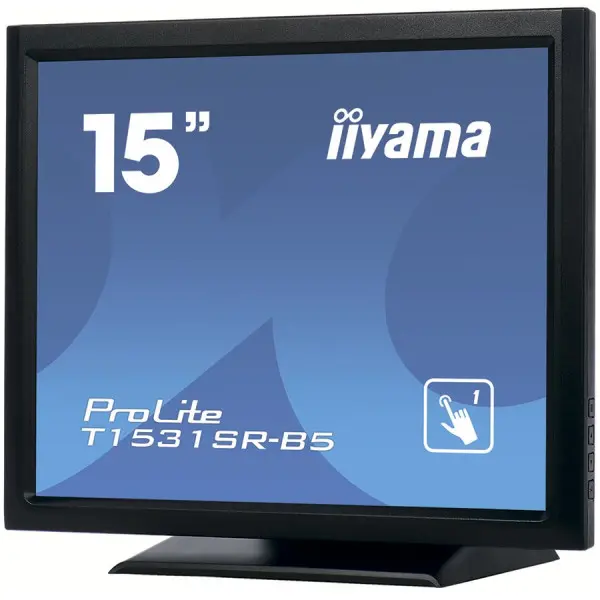 15'' Resistive Touch, 1024x768, Speakers, VGA, DisplayPort, HDMI, 300cdm˛ (with touch), 700:1, 8ms, USB Interface, Built-In Power Adapter ( 