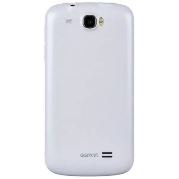 Gigabyte GSmart GS202 Dual SIM (4.3'' IPS, 800x480, Mediatek 6577 Dual Core 1GHz, 4GB512MB, Android 4.0, SDHC, 5MP0.3MP, WiFi, BT, 3G) White