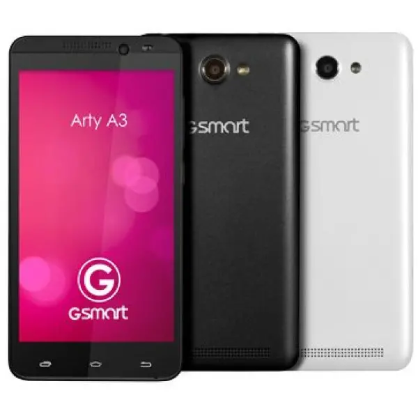 Gigabyte GSmart Arty A3 (Dual sim, 5.0'' FWVGA 480x854 IPS, MTK MT6582 1.3GHz Quad-core, RAM 1GB + ROM 4GB, 8MP AF w Flash LED + 2.0MP, Andr