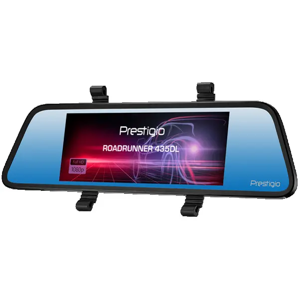 Prestigio RoadRunner 435DL, 6.86 (1280x480) touch display, Dual camera: front - FHD 1920x1080@30fps, HD 1280x720@30fps, rear - VGA 640x480@
