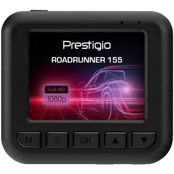 Prestigio RoadRunner 155, 2.0 LCD (320x240) display, FHD 1920x1080@30fps, HD 1280x720@30fps, Jieli AC5601, 2 MP CMOS GC2053 image sensor, 2