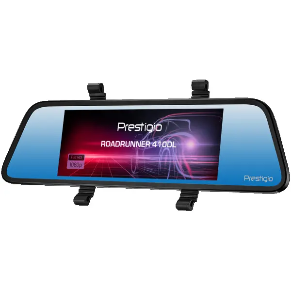 Prestigio RoadRunner 410DL, 6.86 (1280x480) touch display, Dual camera: front - FHD 1920x1080@30fps, HD 1280x720@30fps, rear - VGA 640x480@