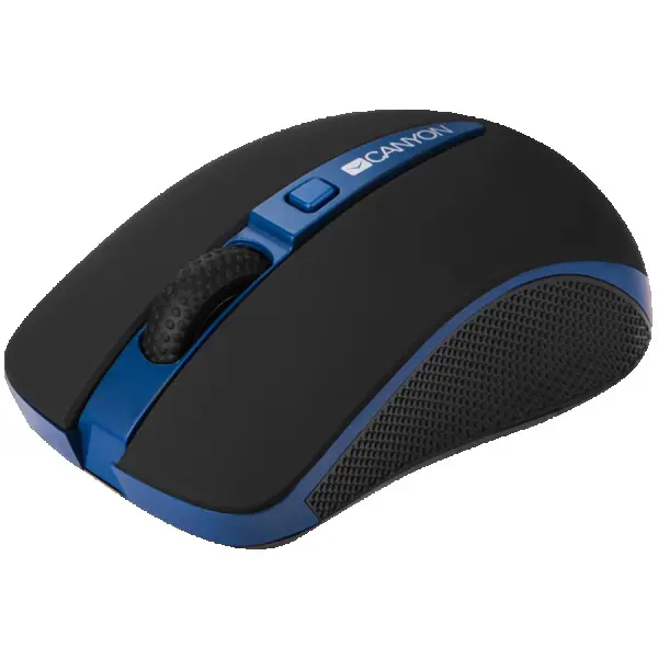 CANYON 2.4GHz wireless Optical  Mouse with 4 buttons, DPI 80012001600, automatic power saving), Blue, 103*46*36mm, 0.062kg ( CNS-CMSW6BL ) 