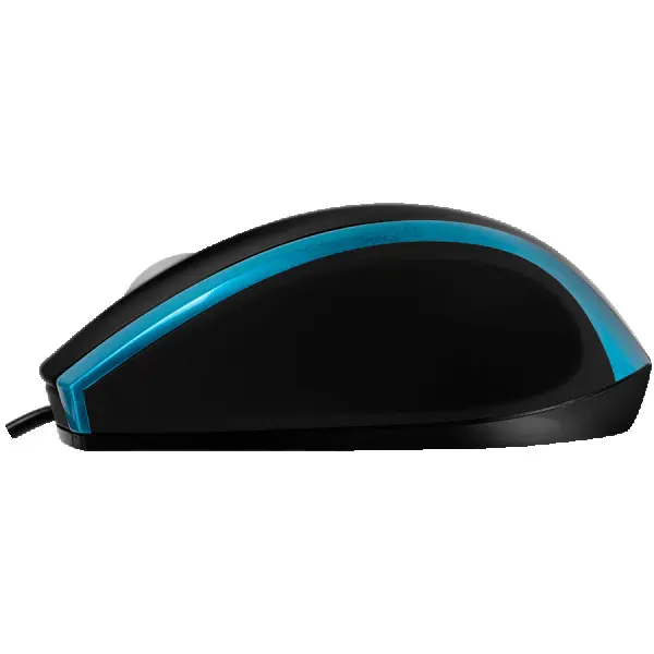 CANYON wired optical mouse with 3 buttons, DPI 1000, USB2.0, BlackBlue, cable length 1.2m, 107*71.5*39.8mm, 0.078kg ( CNR-MSO01NBL ) 