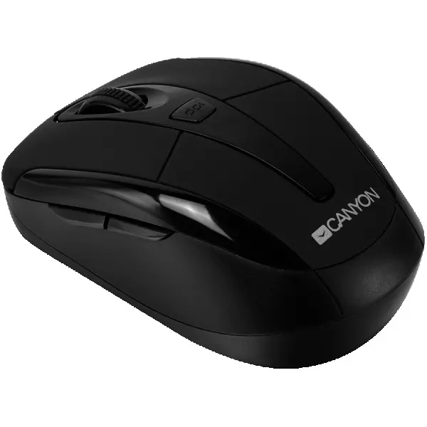 CANYON MSO -W6 2.4GHz wireless optical mouse with 6 buttons, DPI 80012001600, Black, 92*55*35mm, 0.054kg ( CNR-MSOW06B ) 