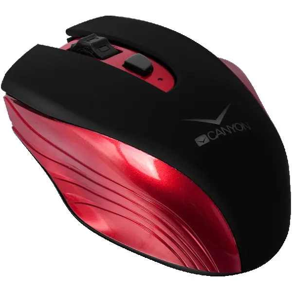 CANYON MW-7 2.4GHz Wireless Rechargeable Mouse with 4 buttons, innovative solution for comfort usage, requires no batteries, the ability to
