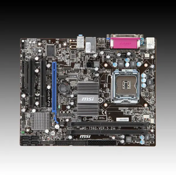 MSI Main Board Desktop INTEL iG41 (S775,DDR3,VGA,SATA II,LAN,USB 2.0) mATX Box ( G41M-P26 ) 