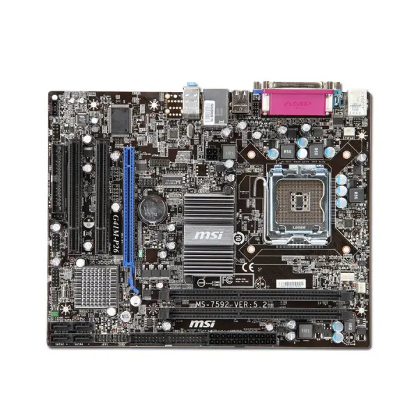 MSI Main Board Desktop INTEL iG41 (S775,DDR3,VGA,SATA II,LAN,USB 2.0) mATX Box ( G41M-P26 ) 