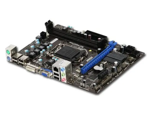 MSI Main Board Desktop  iH61 (S1155, DDR3, SATA II,PS2,USB 2.0,VGA,DVI,LAN,Audio Line-In,Audio Line-Out,Microphone-In) mATX Retail ( H61M-P
