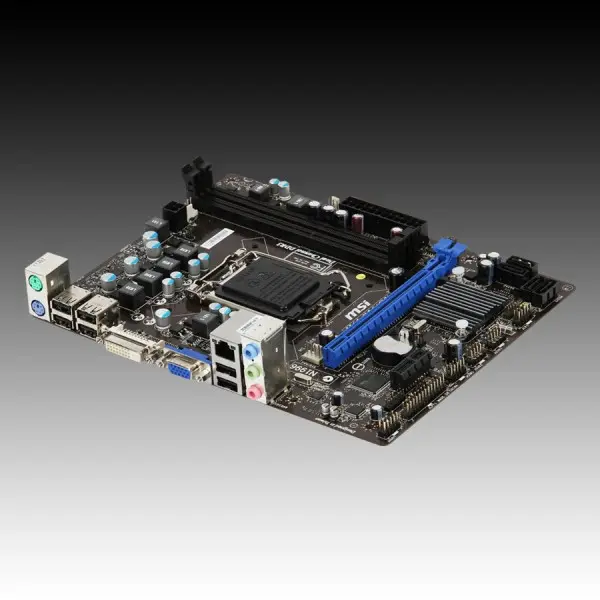 MSI Main Board Desktop  iH61 (S1155, DDR3, SATA II,PS2,USB 2.0,VGA,DVI,LAN,Audio Line-In,Audio Line-Out,Microphone-In) mATX Retail ( H61M-P